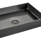 Rectangular Countertop Washbasin in Stainless Steel in Different Finishes - Camellia Viadurini