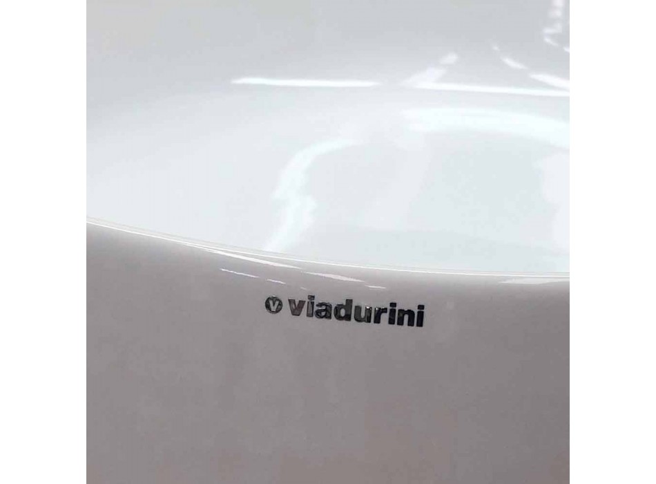 Rectangular Countertop Washbasin in Colored Ceramic Made in Italy - Dable Viadurini