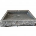 Handmade natural andesite stone washbasin Nisa, modern design