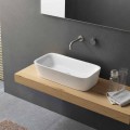 Modern Rectangular Countertop Washbasin in Ceramic Design - Lipperialav1