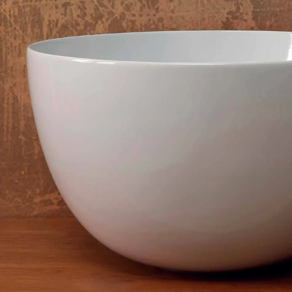 Round washbasin in white or colored Star Round50 ceramic Viadurini