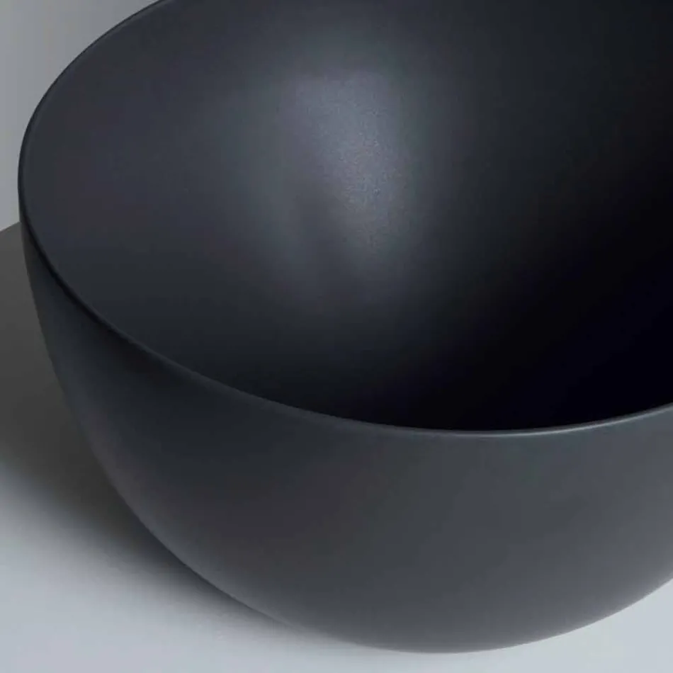 Round washbasin in white or colored Star Round50 ceramic Viadurini