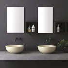Round countertop washbasin in colored ceramic L 40 cm - Chicco Viadurini