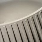 Round Countertop Washbasin Made of Cement and Resin - Ibisco Viadurini