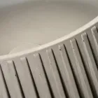 Round Countertop Washbasin Made of Cement and Resin - Ibisco Viadurini