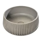 Round Countertop Washbasin Made of Cement and Resin - Ibisco Viadurini