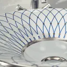 Semi-recessed washbasin in Fire Clay in different finishes Made in Italy - Capatosta Viadurini