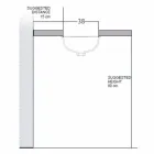 Undermount sink in fire clay and gold handmade in Italy, Aegean Viadurini