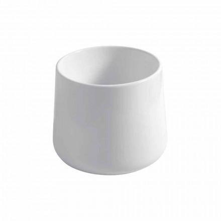 Round Countertop Washbasin in White or Colored Oliena Ceramic Viadurini