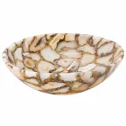 Mila agate stone round countertop washbasin, unique piece Viadurini