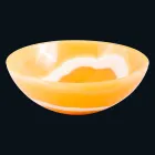 Countertop washbasin in orange onyx stone Aris Viadurini