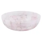 Paloma countertop washbasin handmade of rose quartz, unique piece Viadurini