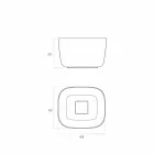 Free-standing freestanding bowl sink made in Italy, Lallio Viadurini