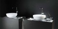 Modern design countertop circular sink made 100 % in Italy, Donnas