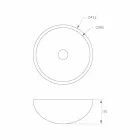 Circular freestanding standing washbasin made in Italy, Donnas Viadurini