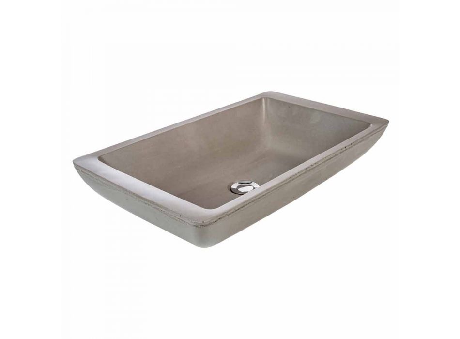 Rivoli handmade design countertop basin in cement Viadurini