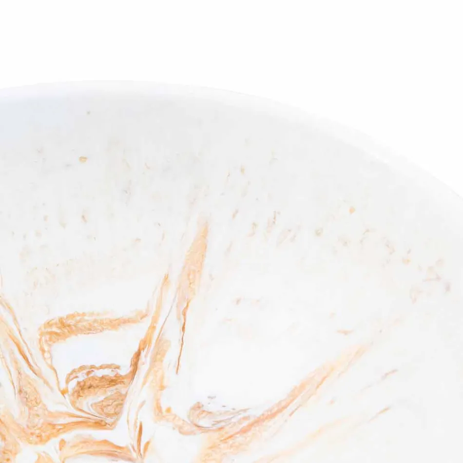 Design Support Washbasin in Golden Resin - Dogliola Viadurini