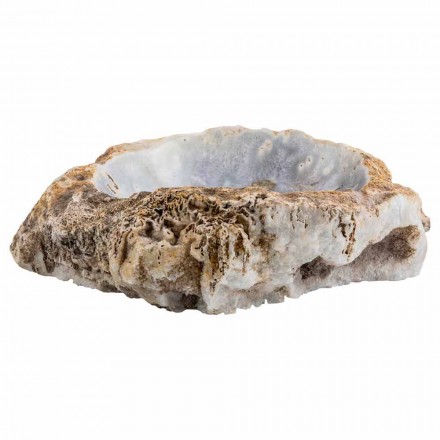 Hand made sink in agate stone, Posina Viadurini