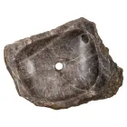 Handmade countertop sink in smoky quartz stone, Vigasio Viadurini