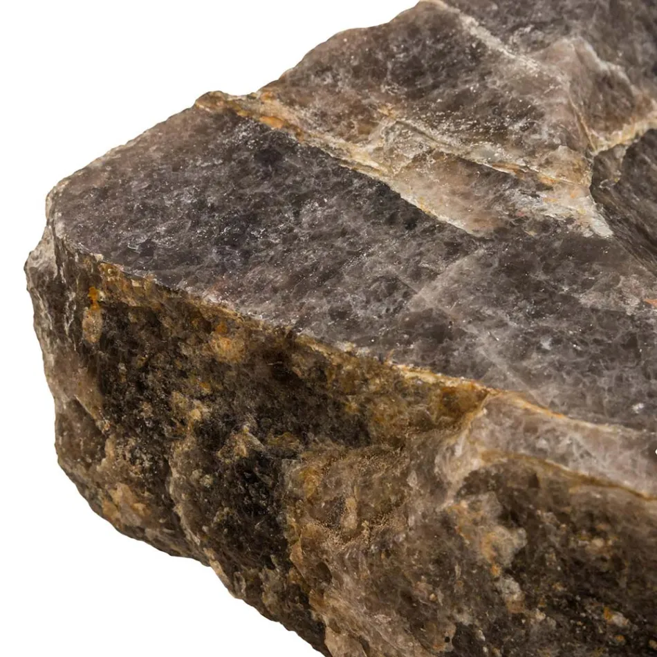 Handmade countertop sink in smoky quartz stone, Vigasio Viadurini