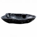 Modern Countertop Washbasin in Marble with Fossils – Burgeo