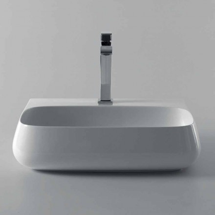 Free-standing or wall-mounted ceramic sink L 55cm made in Italy, Gais Viadurini