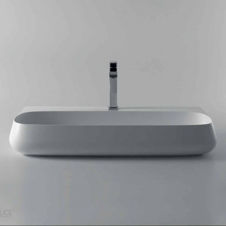 Free-standing or suspended ceramic sink L 90cm made in Italy, Gais Viadurini
