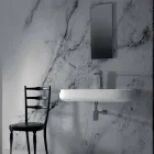 Free-standing or suspended ceramic sink L 90cm made in Italy, Gais Viadurini