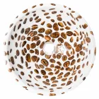 Modern round handmade countertop sink in resin, Bussi Viadurini