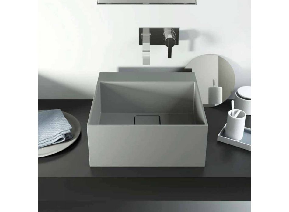 Countertop design washbasin produced in Italy, Lavis Viadurini