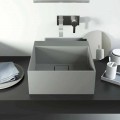 Modern design countertop  washbasin produced 100 % in Italy, Lavis