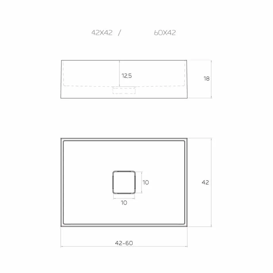 Countertop design washbasin produced in Italy, Lavis Viadurini