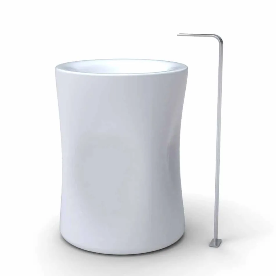 Modern column freestanding sink produced in Italy, Syracuse Viadurini