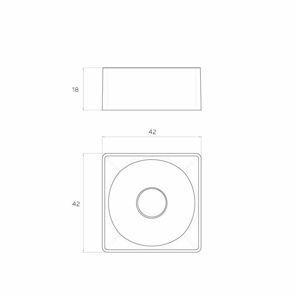 Modern countertop washbasin made in Italy, Forino Viadurini