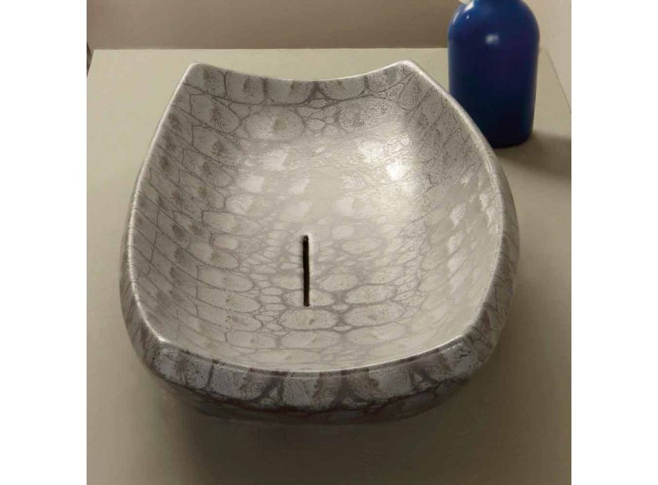 Laura design ceramic washbasin made in Italy
