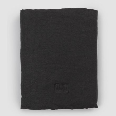 Double fitted sheets in Black Linen, Butter or Old Chalk - Fiumano Viadurini