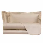 Solid Color Sheets Complete in Cotton Satin for Double Bed - Hibiscus Viadurini