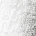 High Quality White Linen Sheet with Lace for Double Bed - Fiumana Viadurini