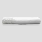 High Quality White Linen Sheet with Lace for Double Bed - Fiumana Viadurini