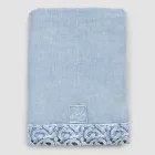 Double Bed Sheet in Linen with Poema Lace, 3 Finishes - Dulcis Viadurini