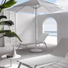 Garden Sunbeds in Painted Aluminum and Textilene, 2 Pieces - Bunny Viadurini