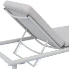 196x75 cm Outdoor Aluminum Sun Lounger with Cushion - Sundra Viadurini