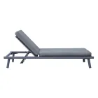 196x75 cm Outdoor Aluminum Sun Lounger with Cushion - Sundra Viadurini