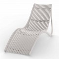 Outdoor Chaise Longue in White or Ecru Design, 4 Pieces - Ibiza by Vondom