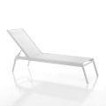 Outdoor lounger with adjustable backrest in 6 positions - Gallio