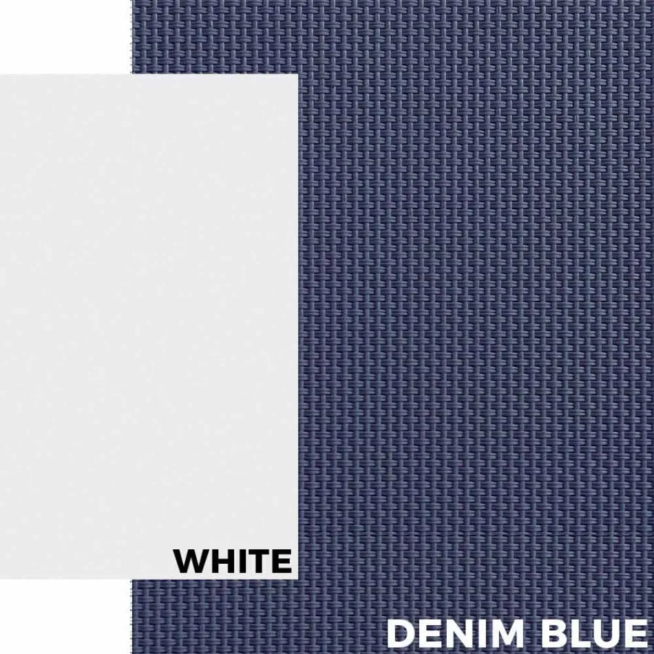 Outdoor Sunbed in Aluminum with Wheels and Armrests Modern Design - Carmine Viadurini