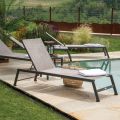 Outdoor Lounger in Aluminum with Different Finishes - Sheet