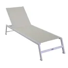 Outdoor Lounger in Aluminum with Different Finishes - Sheet Viadurini