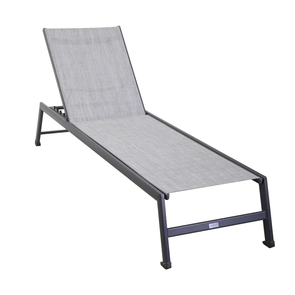 Outdoor Lounger in Aluminum with Different Finishes - Sheet Viadurini