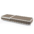 Outdoor Sunbed in Aluminum and Woven Fabric with Wheels - Reda